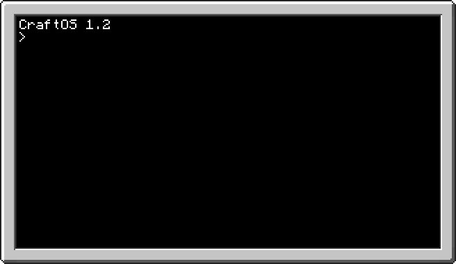 A image when a computer is turned on.